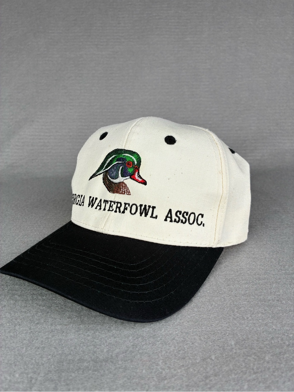 VTG Cobra Georgia Waterfowl Assoc. Snapback Duck Hunting Hat Gorpcore Two Toned